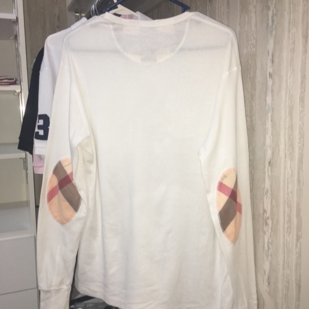 White Burberry Long sleeve